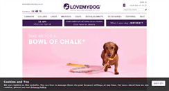 Desktop Screenshot of lovemydog.co.uk