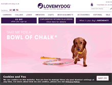 Tablet Screenshot of lovemydog.co.uk